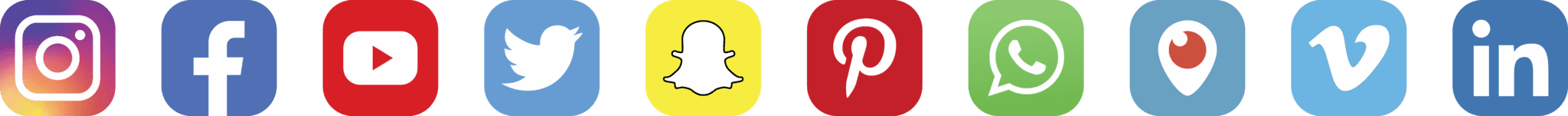 social media icons
